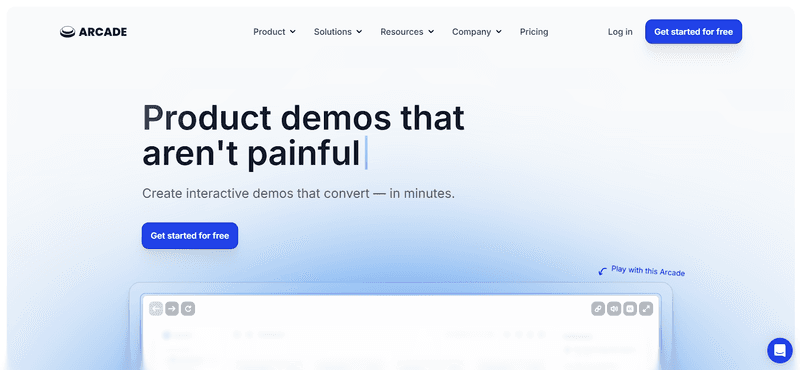 Screengrab of Arcade