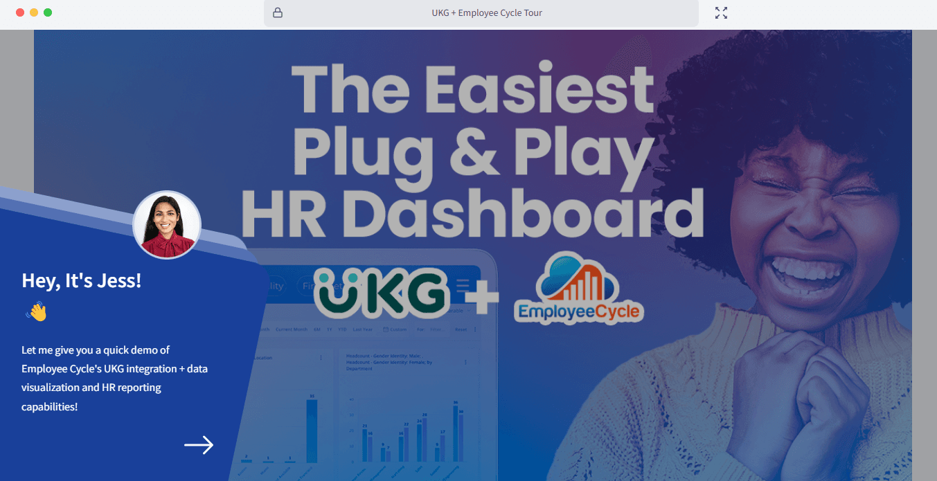 Screenshot of EmployeeCycle demo