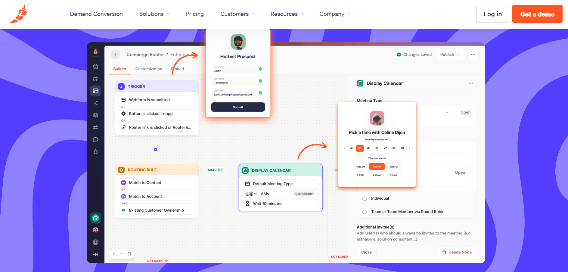 Chili Piper homepage screenshot