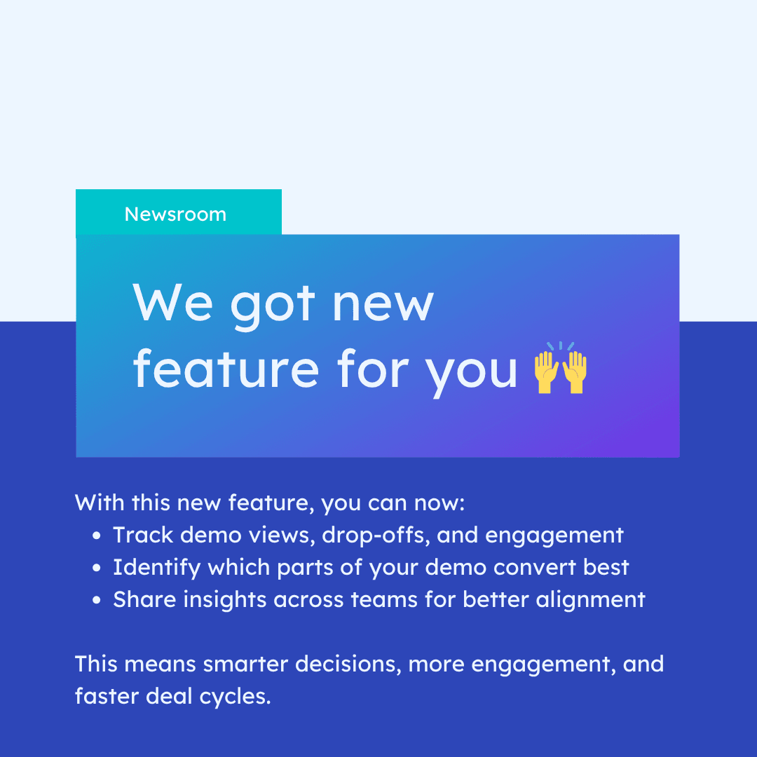 Feature announcement template