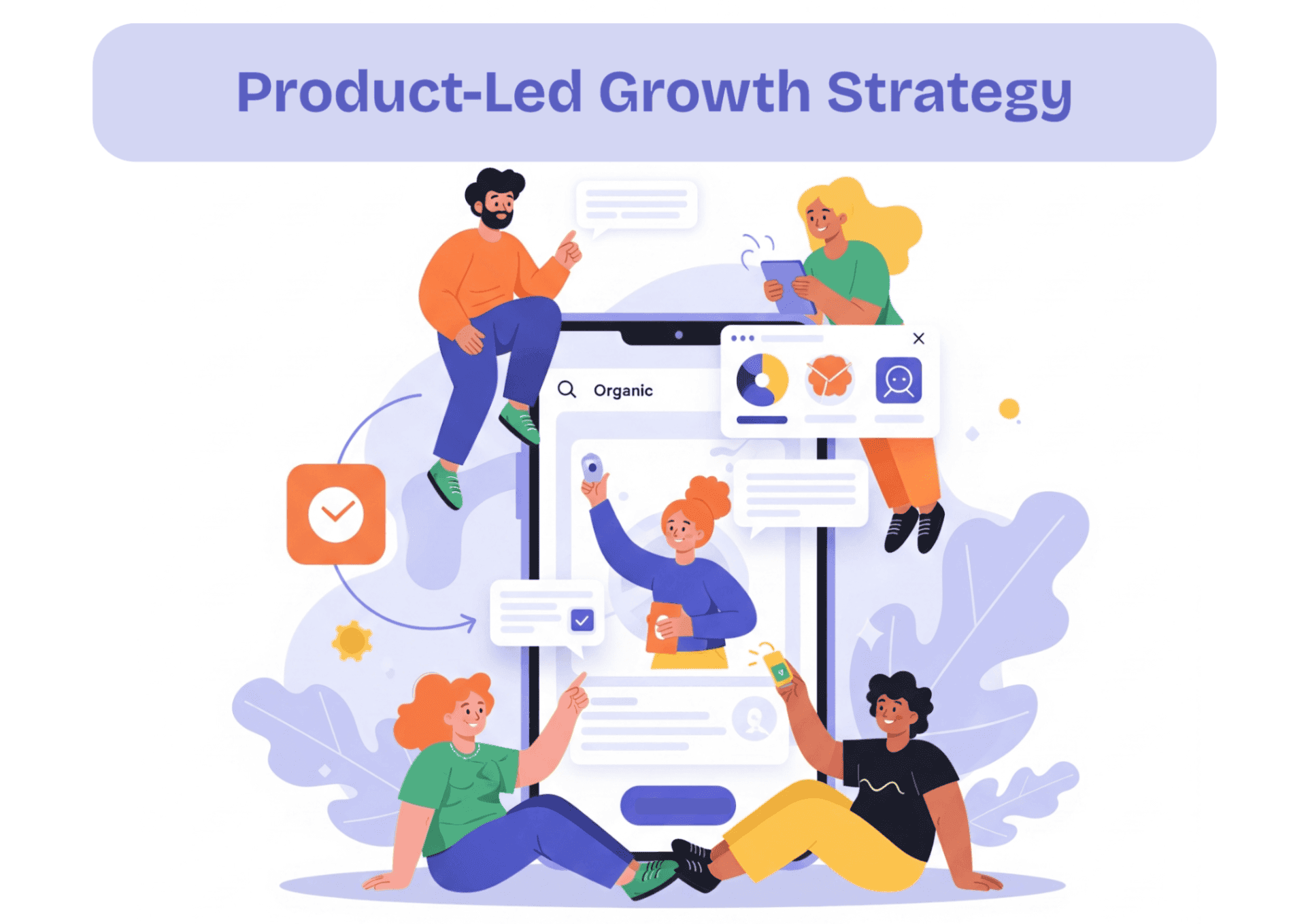 Illustration of product-led growth strategy