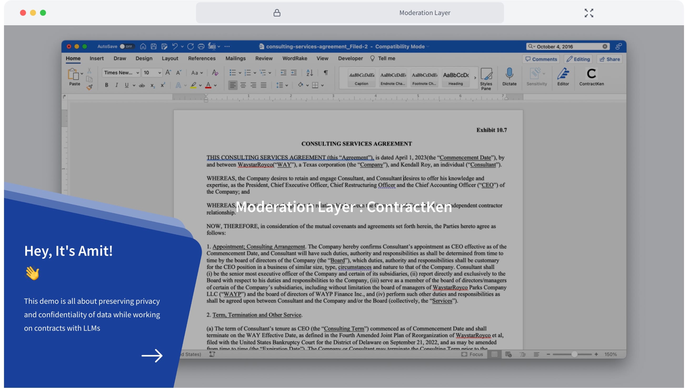 ContractKen‘s Demo Description