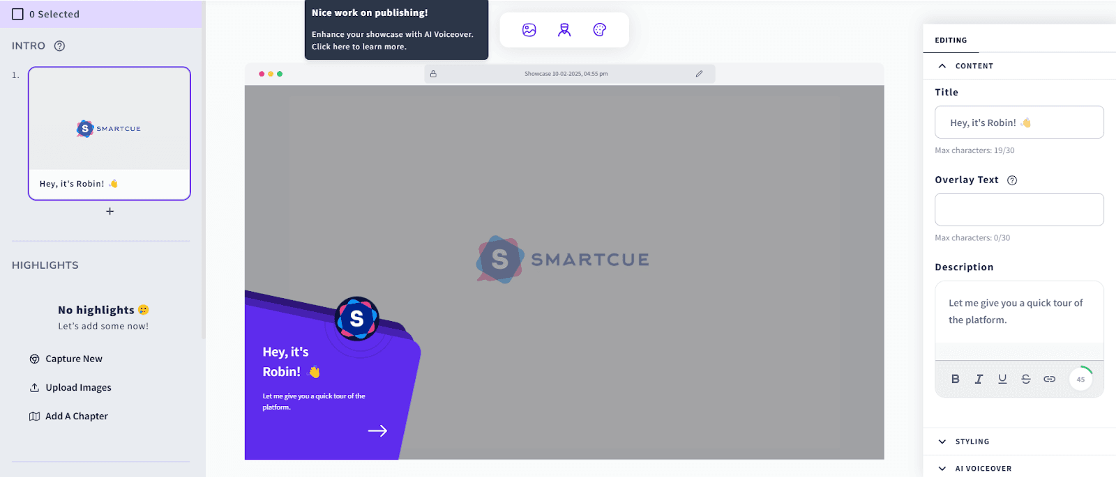 SmartCue Dashboard