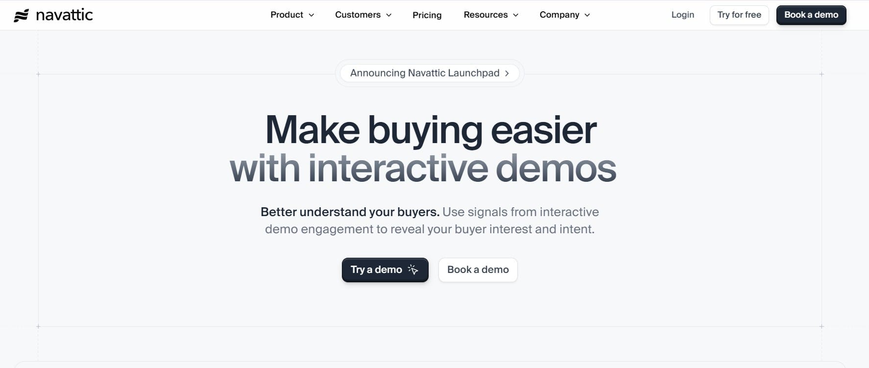 Navattic home page