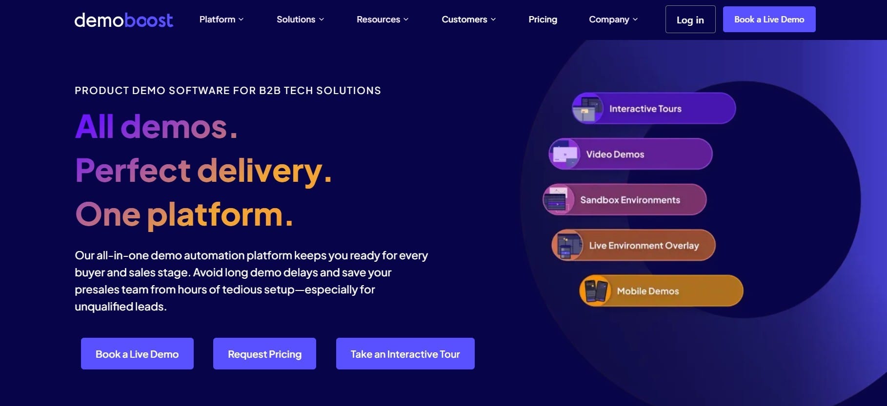 Demoboost home page