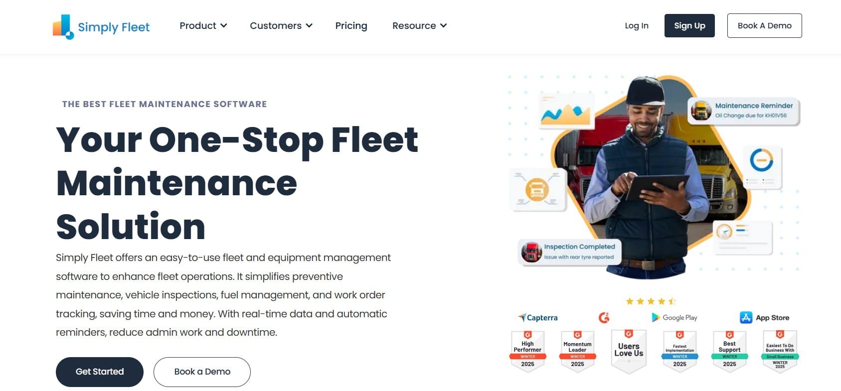 Simply Fleet home page