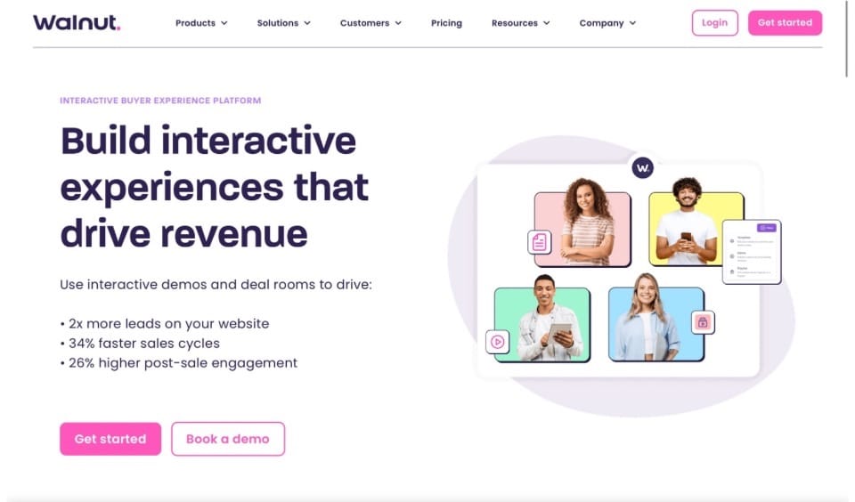 Walnut Landing Page Screenshot