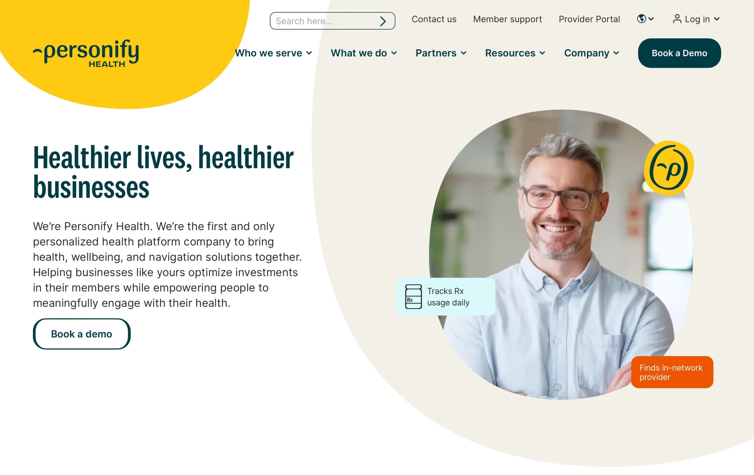 Virgin Pulse Landing Page Screenshot.