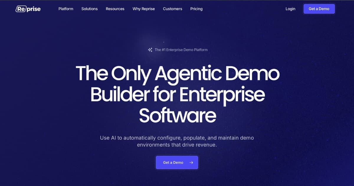 Reprise Landing Page