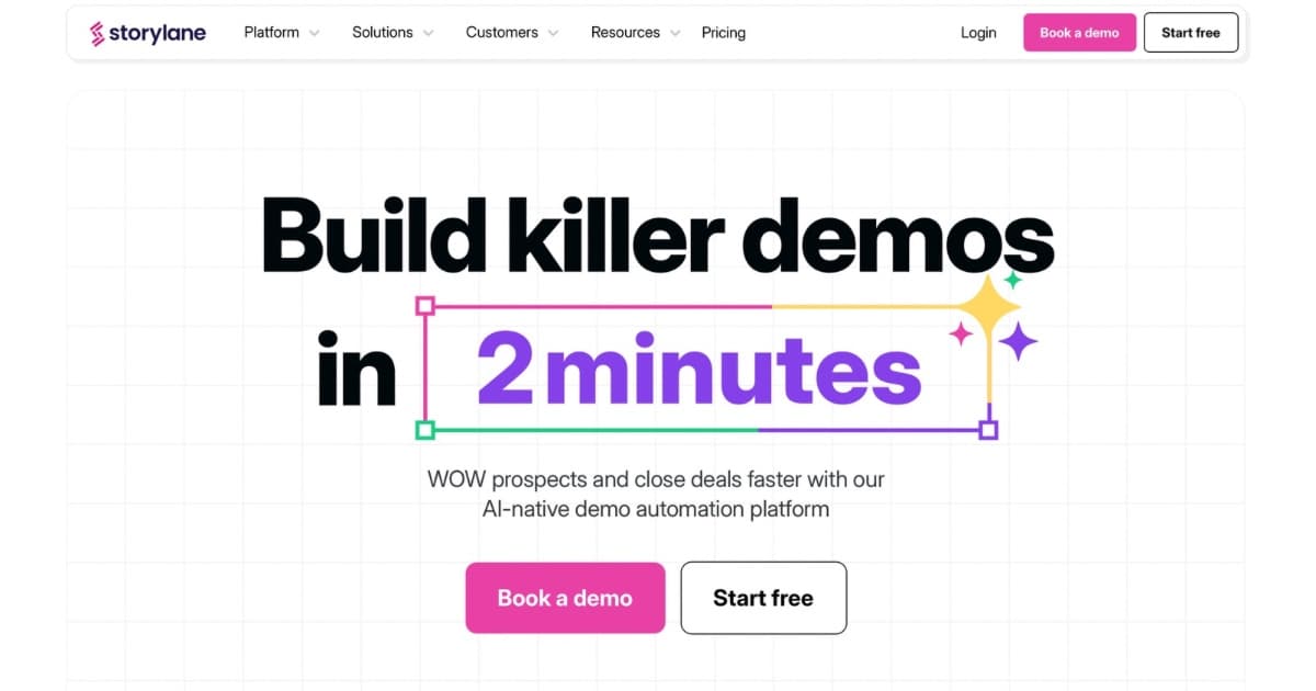 Storylane Landing Page