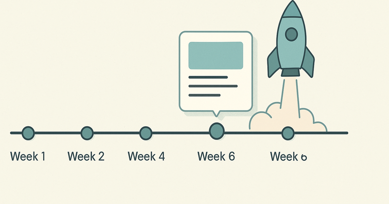 The Product Launch Template That Ships the Demo at Week 6