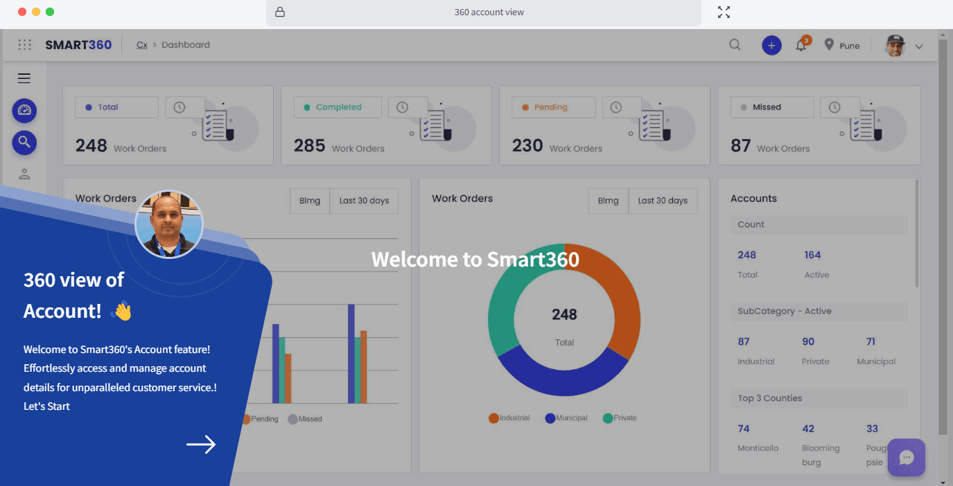 Screenshot of Bynry demo