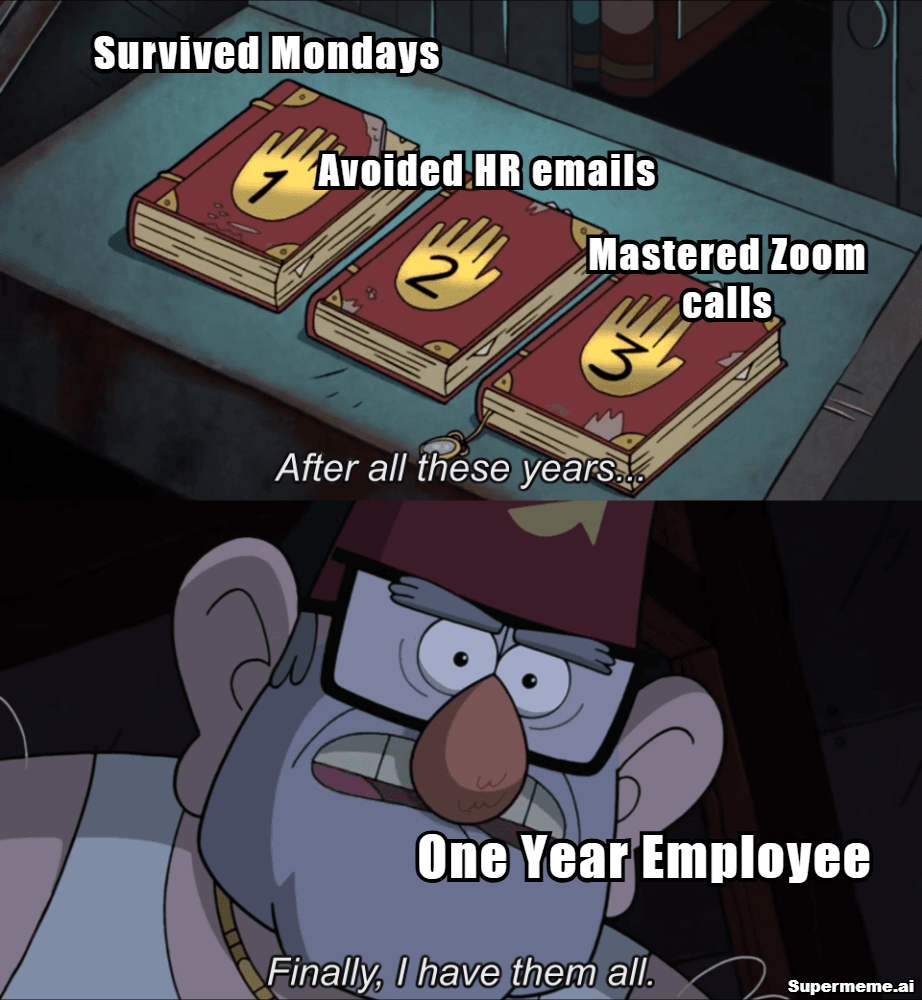 1 Year Work Anniversary Memes 14