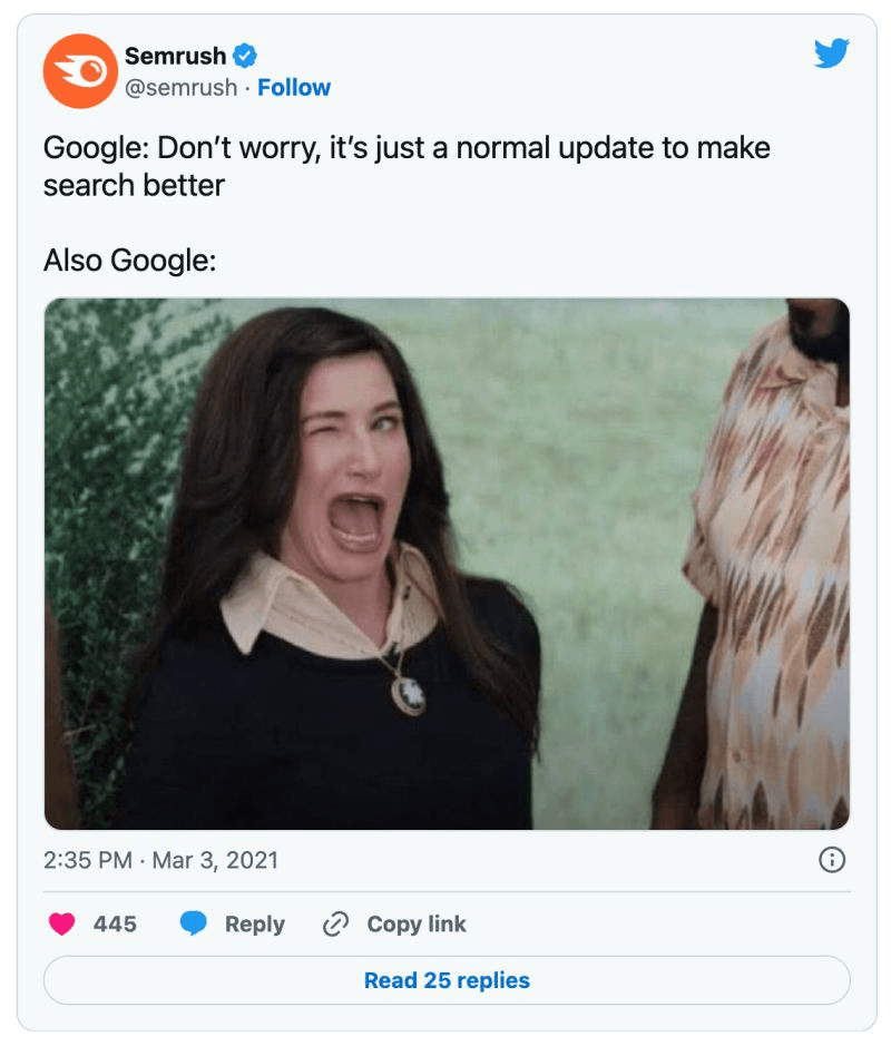 Semrush Meme Marketing Example