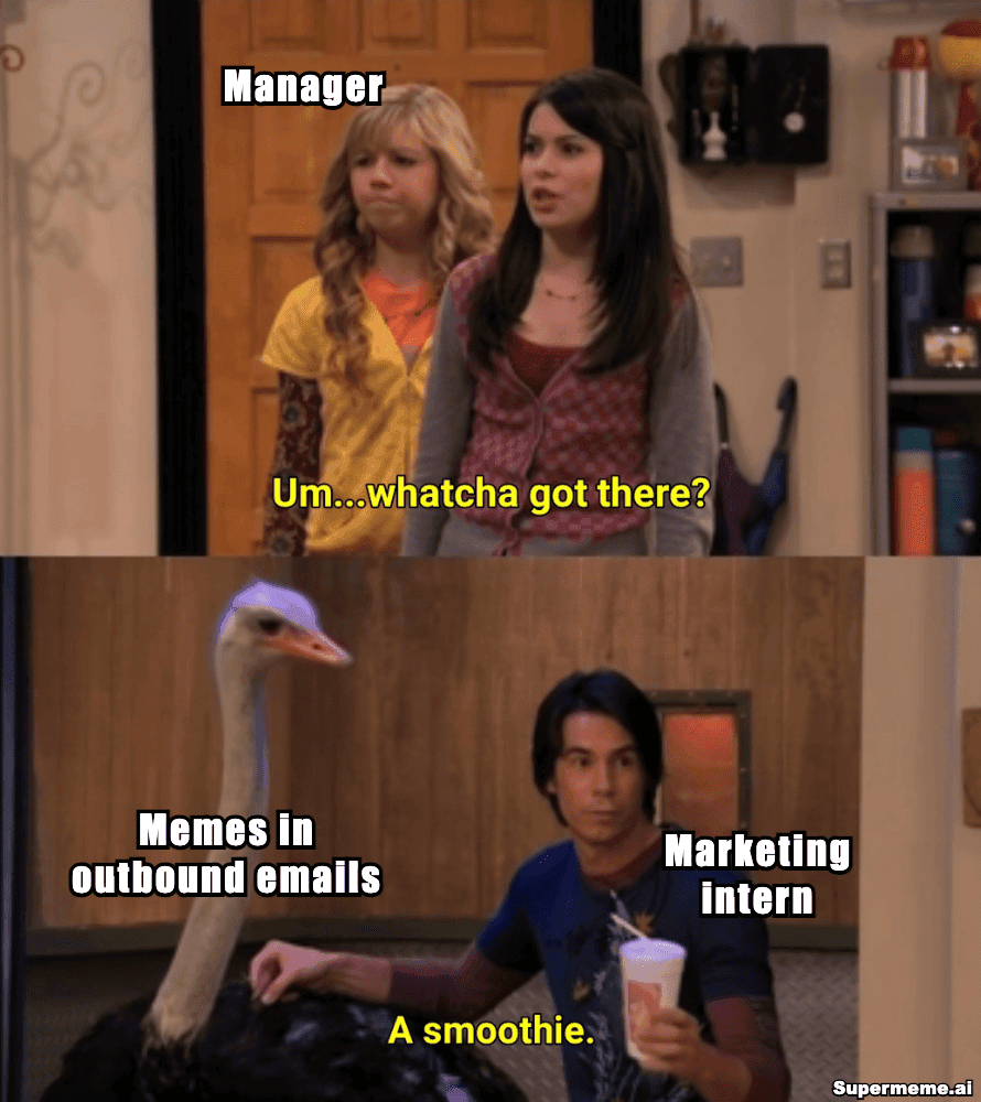 Marketing intern meme