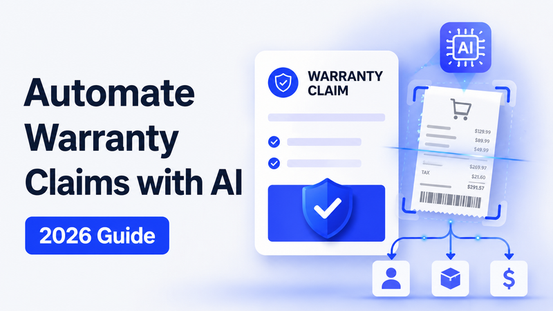 AI-powered warranty claim automation scans receipts, verifies purchases, and routes resolutions through connected support channels.