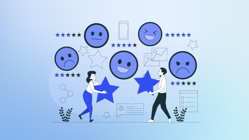 Customer feedback and reviews