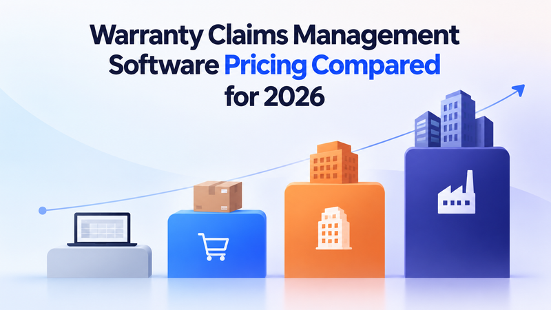 Warranty claims management software pricing comparison across manual, ecommerce, mid-market, and enterprise.