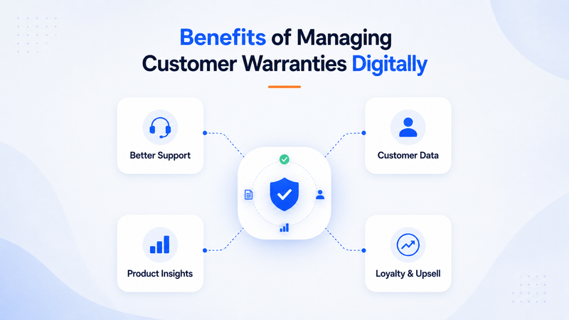 Benefits of managing customer warranties digitally through connected support and insights