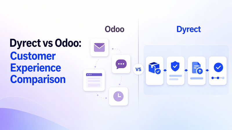 Dyrect and Odoo customer experience comparison with connected customer journey