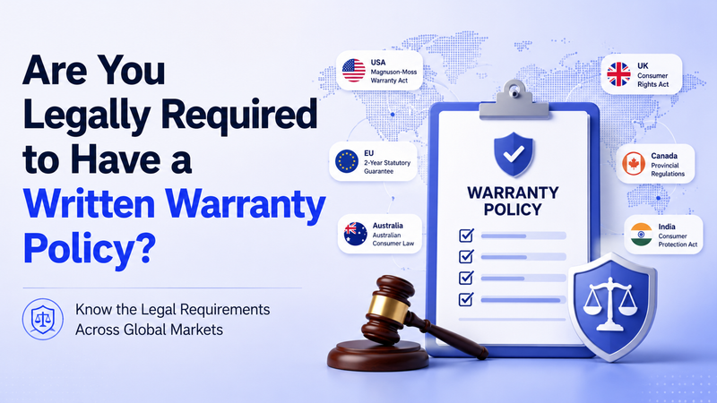 Written warranty policy legal requirements across major global consumer markets
