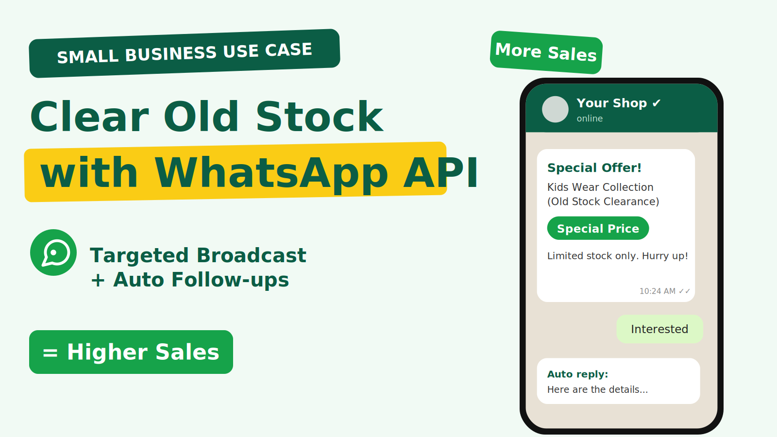 Case Study: Kids Wear Shop Cleared Old Stock with WhatsApp API