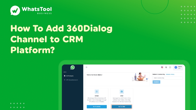 How To Add 360Dialog Channel to CRM Platform?