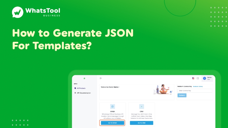 How to Generate JSON For Templates? In Whatstool Bussiness
