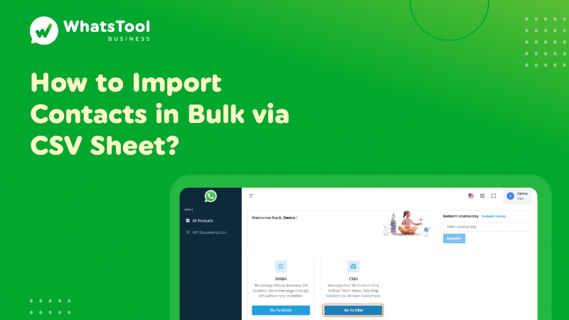 How to Import Contacts in Bulk via CSV Sheet?