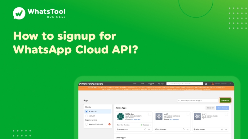 How to signup for WhatsApp Cloud API? Here is a guide !