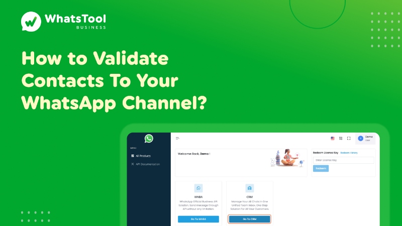 How to Validate Contacts To Your WhatsApp Channel?