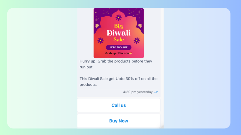 WhatsApp Marketing Template Diwali 