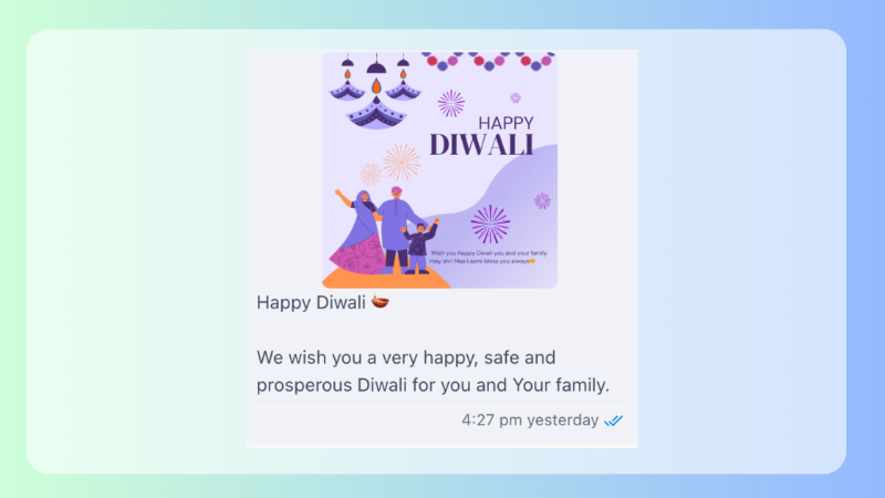 whatsapp marketing template diwali