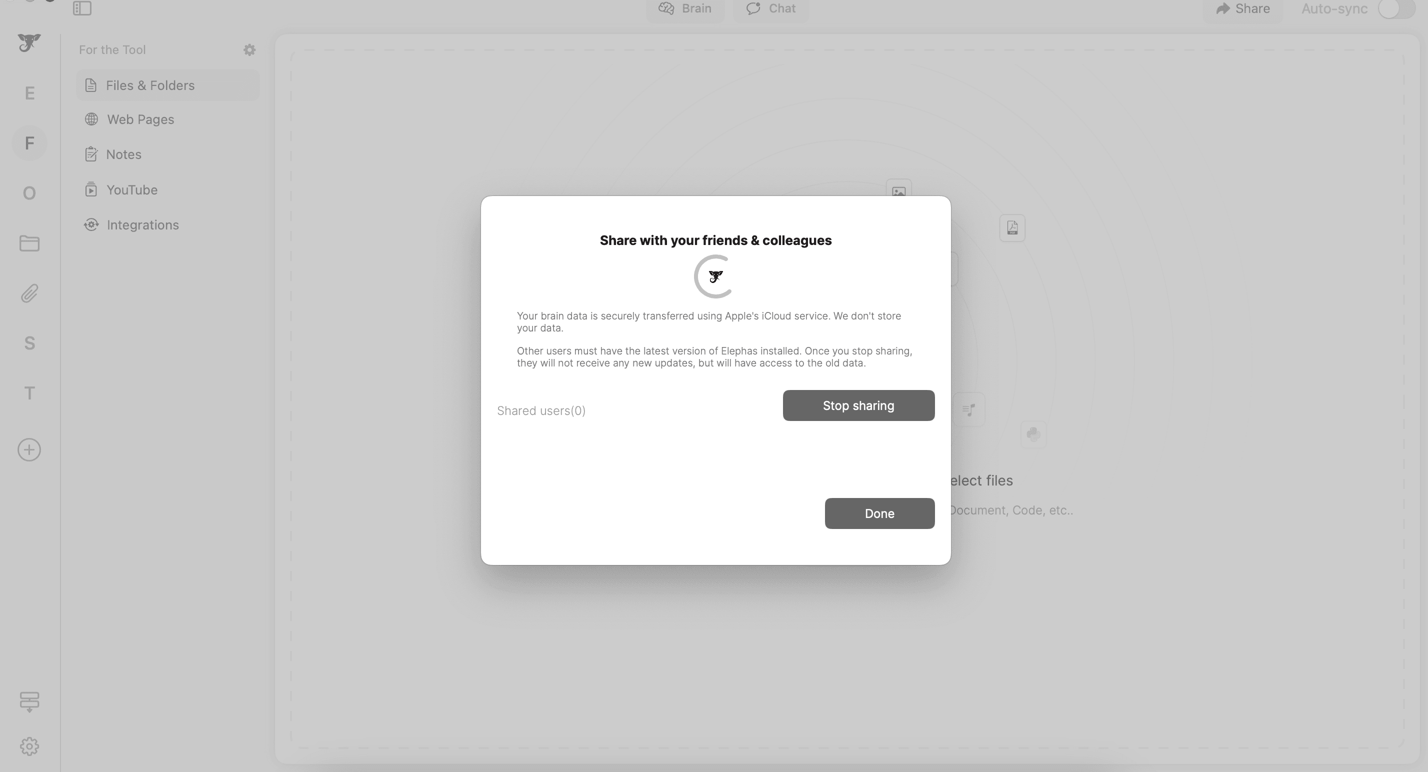Elephas Super Brain Sharing 