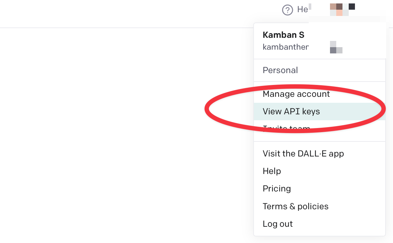 How to create OpenAI API keys