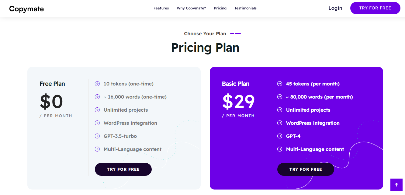 CopyMatePricing