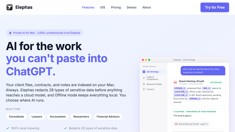 Elephas homepage