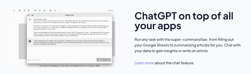 ChatGPT on top of all apps