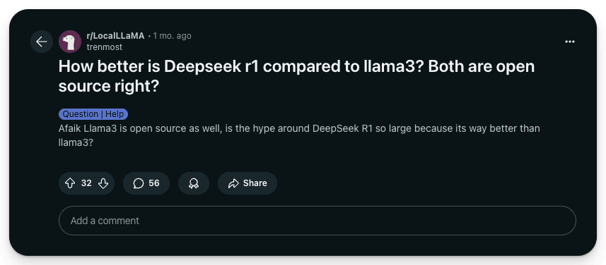 DeepSeek vs Llama