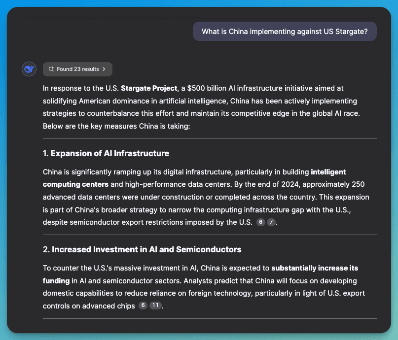 ChatGPT vs Deepseek Web Search Analysis