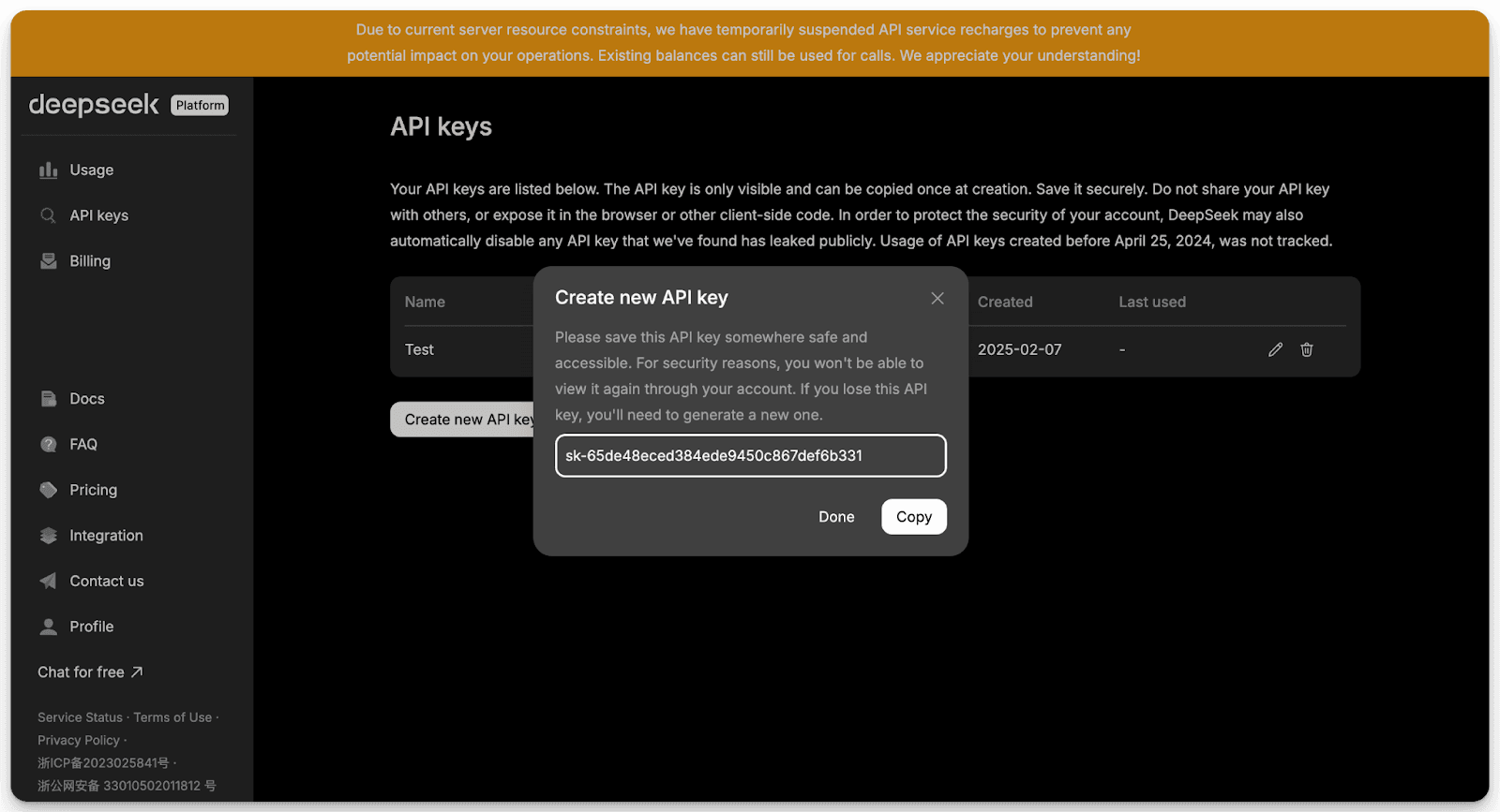 How to get DeepSeek API Key