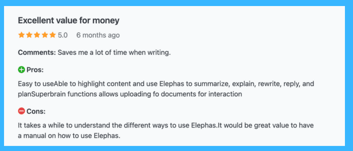 Elephas Reviews