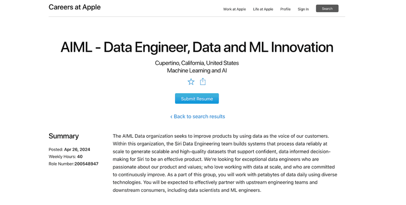 Apple Hiring