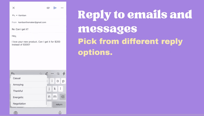 Elephas One Click Reply 