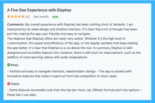 Elephas Reviews 