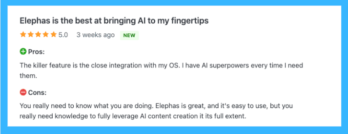 Elephas Reviews 
