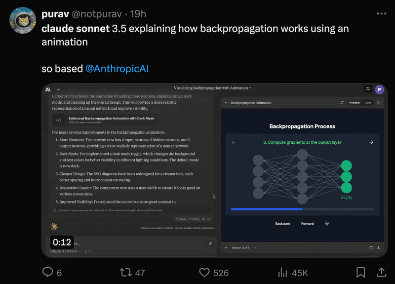 User Creations with Claude 3.5 Sonnet in Just 24 Hours of its Release