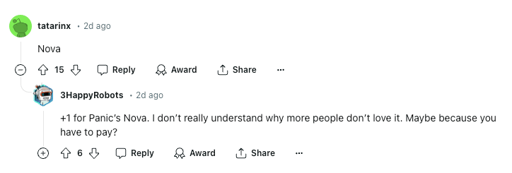 Redditors opnion on the best Email Clients for the Mac