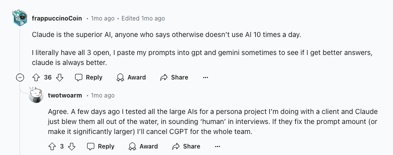 Claude vs ChatGPT vs Gemini