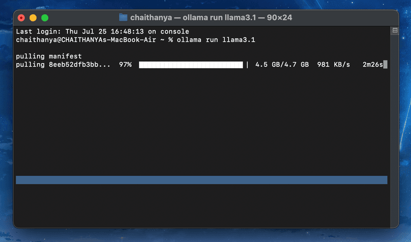 How to install LIama 3.1 model